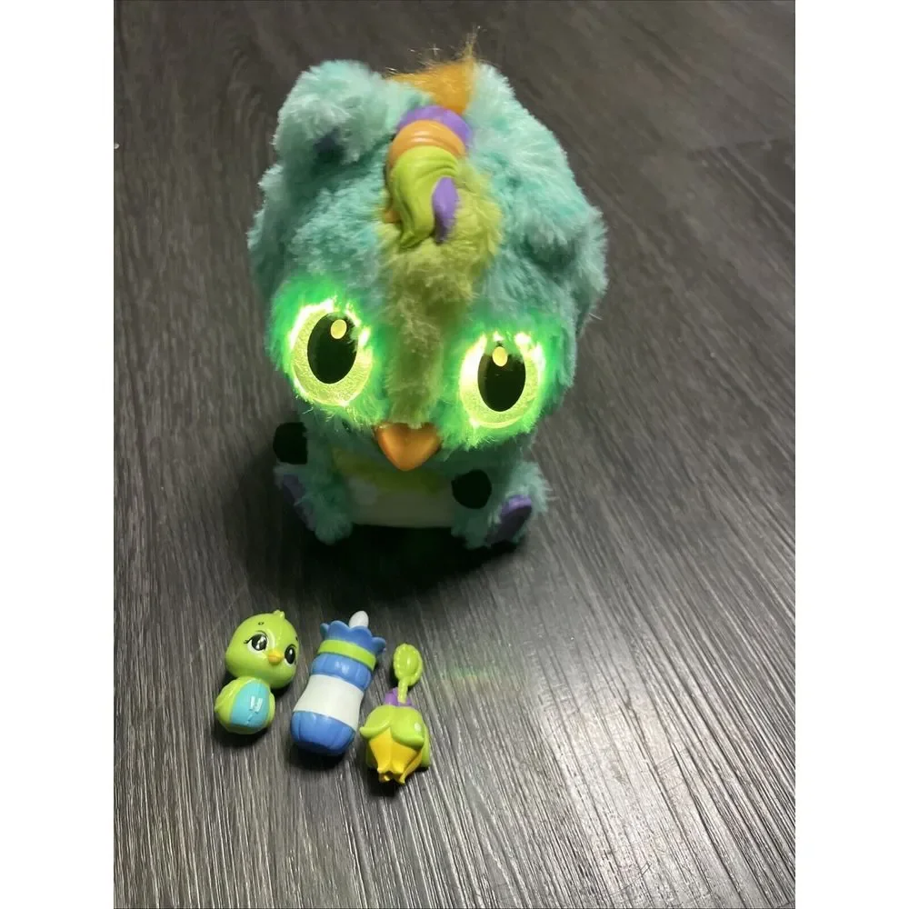 Hatchimals Purple Ponette Baby Bird Talks Lights With‎ Accessories B-W